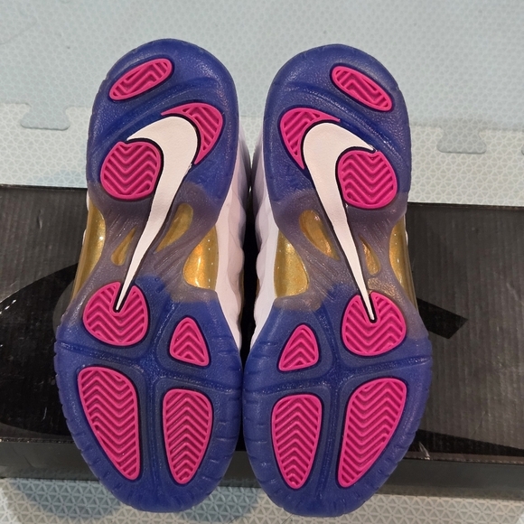 Nike Little Posite One (PS) Little Girls Multicolor Sneakers Size 13c - Picture 5 of 10